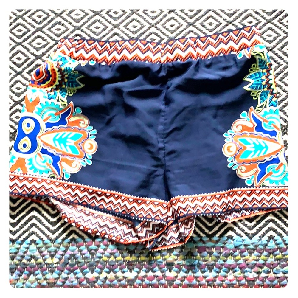 Pajama style shorts
